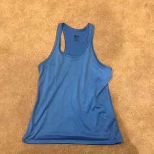 Blue nike tank top